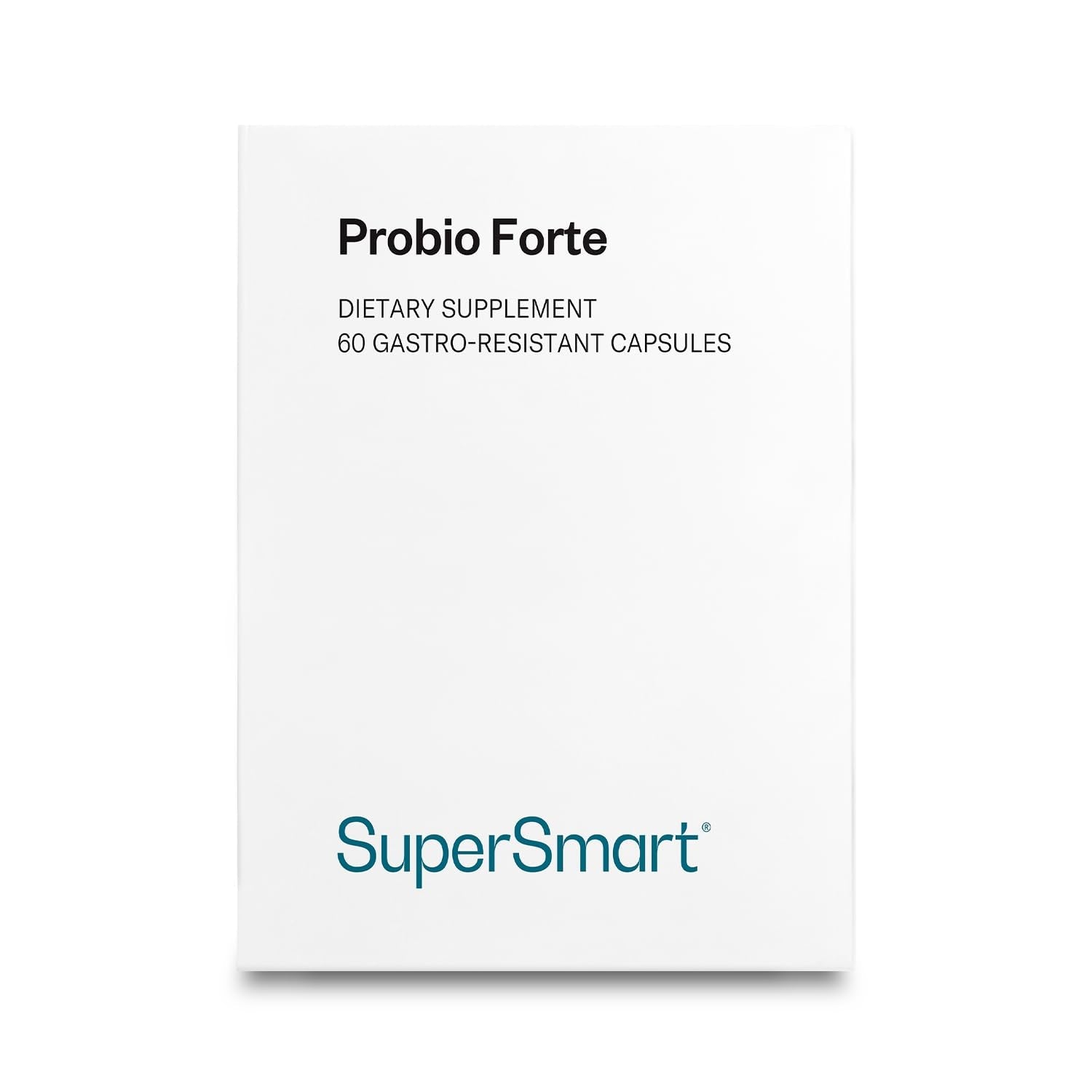 Supersmart - Probio Forte 8 Billion CFU per Capsule (Advanced Formula) - Daily Probiotics Supplement for Women & Men | Non-GMO & Gluten-Free - 60 DR Caps Supersmart uk supplements