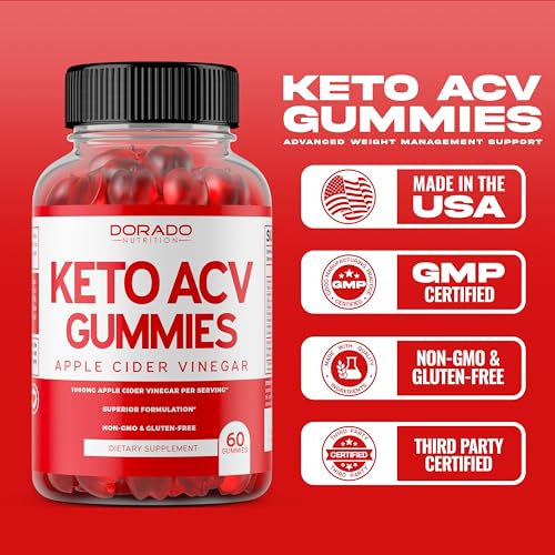 Keto ACV Gummies Advanced Weight Loss (1000mg) ACV Keto Gummies for Weight Loss DORADO NUTRITION uk supplements
