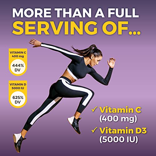 Viva Naturals Sambucus Elderberry with Vitamin C and Zinc for Adults - 5 in 1 Sambucus Viva Naturals uk supplements
