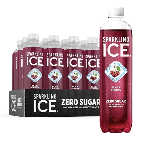 Sparkling Ice, Black Cherry Sparkling Water, Zero Sugar Flavored Water, with Vitamins Sparkling ICE uk supplements