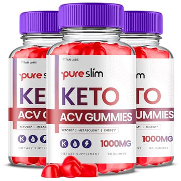 (3 Pack) Pure Slim Keto ACV Gummies, Pure Slim Keto ACV Advanced Weight Loss 1000 MG Titan Labs uk supplements