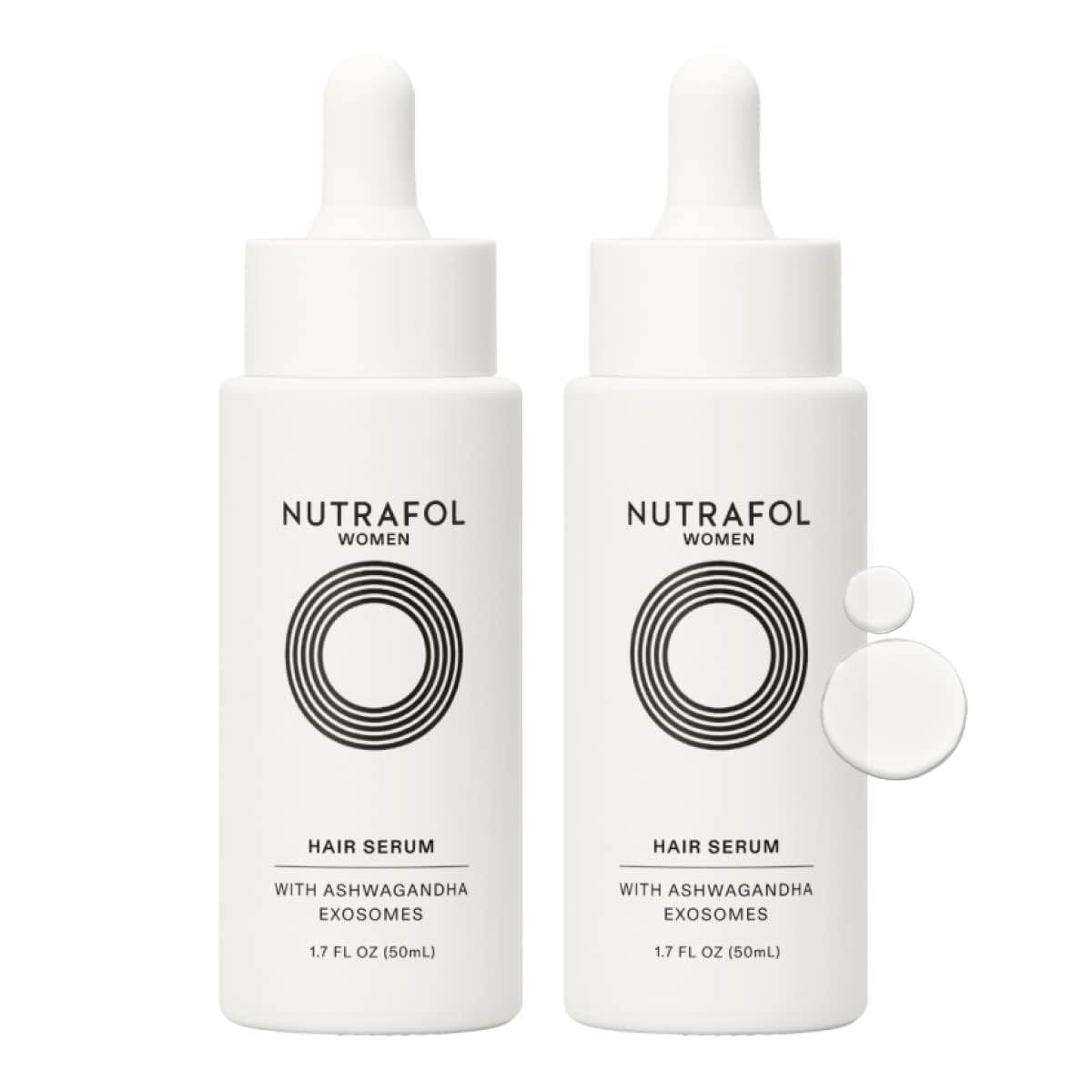 Nutrafol Women's Hair Serum, Safe for Hair Extensions and Color, for Visible Thickness and Strength, Vegan, Lightweight and Fast-Absorbing - 1.7 Fl Oz, Pack of 2 Nutrafol uk supplements
