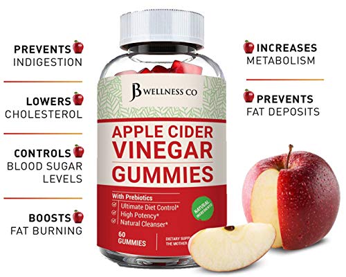 (2-Pack | 120 Gummies) Premium Apple Cider Vinegar Gummies - Raw, Natural, Unfiltered ACV JB Wellness Co uk supplements