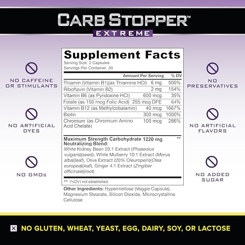 Carb Stopper Extreme (3 Bottles Maximum Strength, Natural Carbohydrate and Starch Carb Stopper Extreme uk supplements