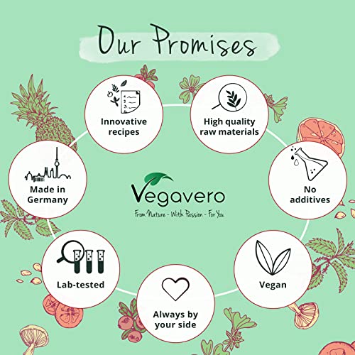 Vegavero Vegan Collagen Supplement | 2000mg | Complex with L-Lysine, L-Proline, Vitamin C (Acerola) & Superfoods Extracts Vegavero uk supplements
