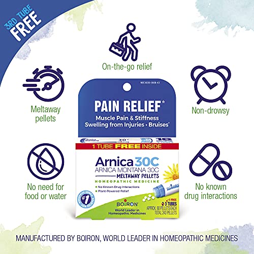 Boiron Arnica Montana 30C Homeopathic Medicine for Relief from Muscle Pain, Muscle Stiffness, Swelling Boiron uk supplements