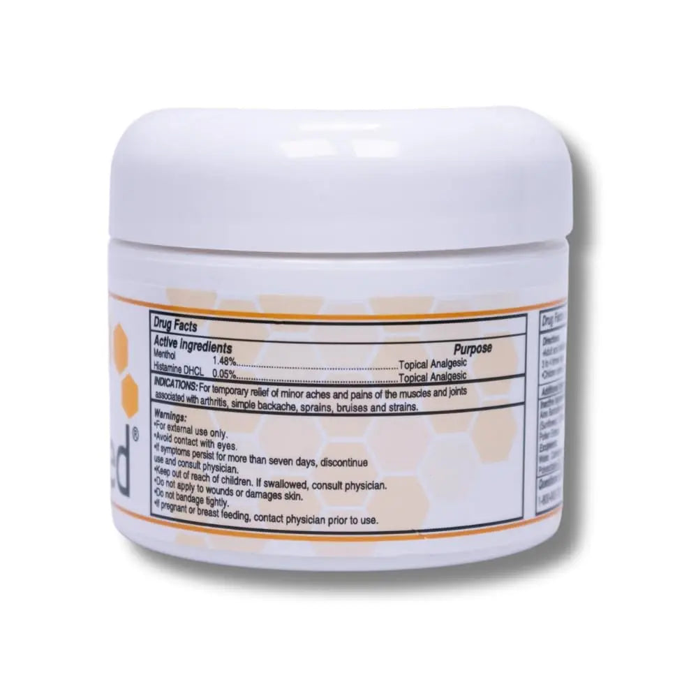 AbeeMed Cream Bee Venom Apitoxin for Aches - Menthol - Histamine DHCL - Bee Polen - Chamomile - Support for Neck and Backache - Supports Joint & Muscle Discomfort - Sprains, Bruises and Strains V2 ABEE MED uk supplements