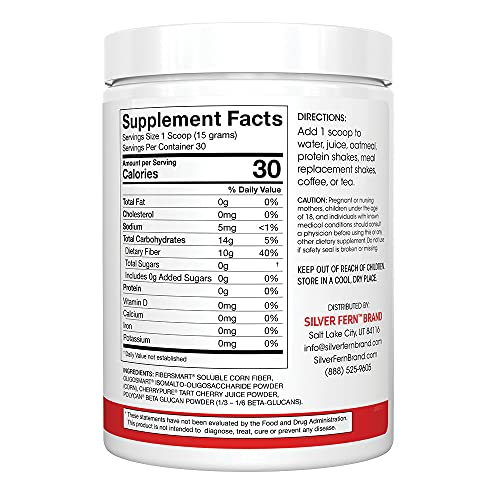 Tino Natural Gluten Free Prebiotic Fiber Supplement - with Tart Cherry Extract & Polycan Silver Fern uk supplements