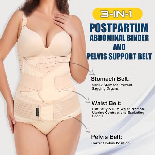 ChongErfei 3 in 1 Postpartum Support - Recovery Belly/waist/pelvis Belt Shapewear Slimming ChongErfei uk supplements