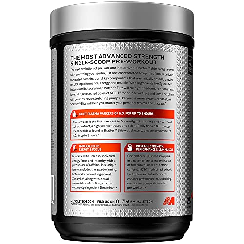 Pre Workout for Men & Women | MuscleTech Shatter Elite Pre-Workout | Preworkout MuscleTech uk supplements