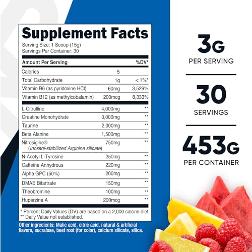 Nutricost Pre-C Pre-Workout Complex with Creatine (Fruit Punch | 30 Servings) Powder Nutricost uk supplements