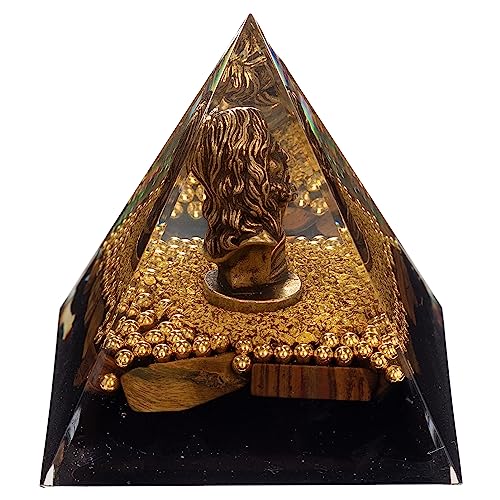 FENGSHUI-CAISHEN Mini Jesus Figurine in Healing Crystal Orgone Pyramid - Obsidian Tiger's Eye FENGSHUI-CAISHEN uk supplements