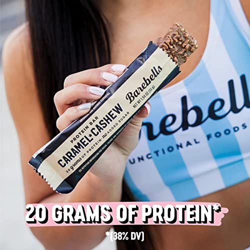 Barebells Protein Bars Caramel Cashew - 12 Count, 1.9oz Bars with 20g of High Protein BAREBELLS uk supplements