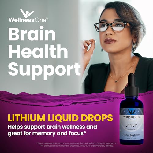 WellnessOne Liquid Lithium Supplements - Ionic Lithium Supplement Liquid WellnessOne uk supplements