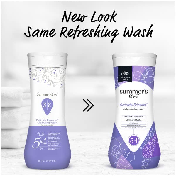 Summer's Eve Delicate Blossom Daily Refreshing Feminine Wash, Removes Odor, pH balanced, 15 fl oz Summer's Eve uk supplements