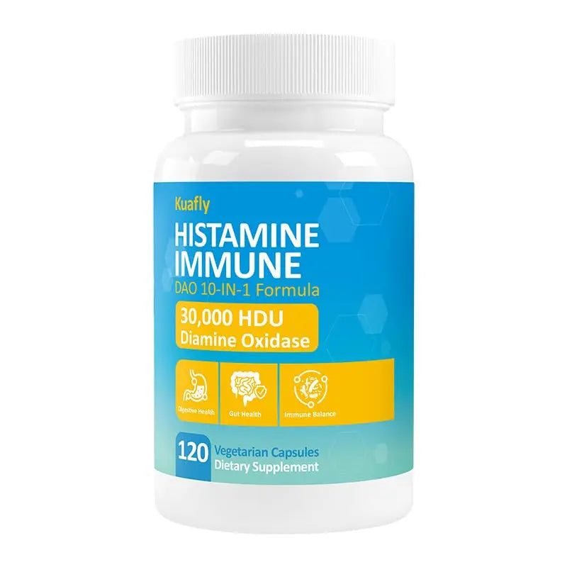 KUAFLY DAO Enzyme Supplements Histamine Blocker 120 Capsules– Natural DAO Supplement with Diamine Oxidase & Quercetin KUAFLY uk supplements
