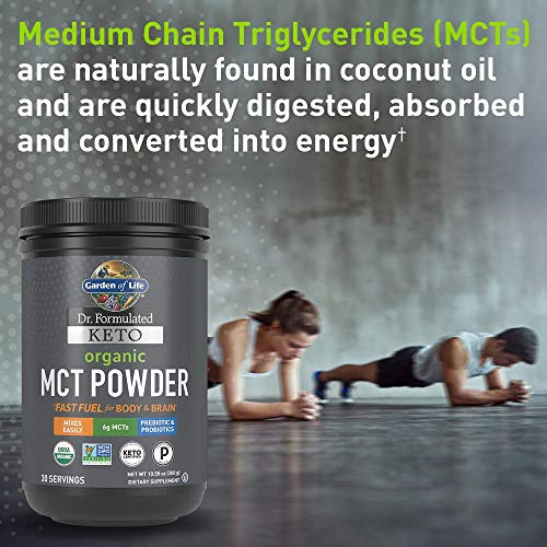 Garden of Life Dr. Formulated Keto Organic MCT Powder - 30 Servings, 6g MCTs Garden of Life uk supplements