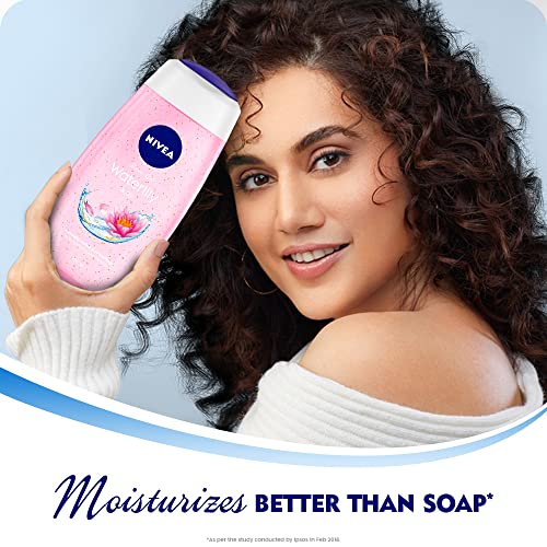 Nivea Bath Shower Water Lily Oil, 250 ML, Moisturizing Skin Cleanser with Oil Pearls and Water Lily Fragrance NIVEA uk supplements