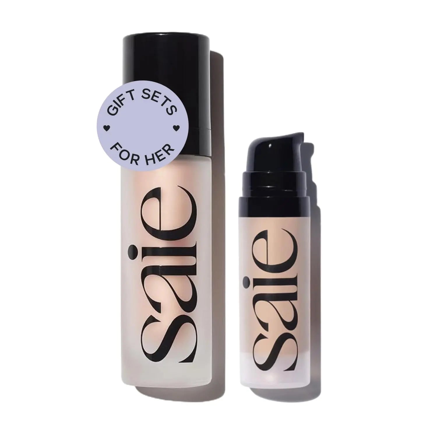 Saie Glowy Super Gel Warmglow Duo - Lightweight Illuminator & Makeup Primer for Glowing Skin - Soft Warm Gold (1 oz & 0.5 oz) Saie uk supplements