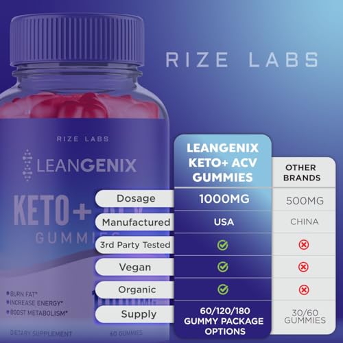 (3 Pack) Leangenix Keto ACV Gummies, Leangenix Keto + ACV for Advanced Weight Loss rize labs uk supplements