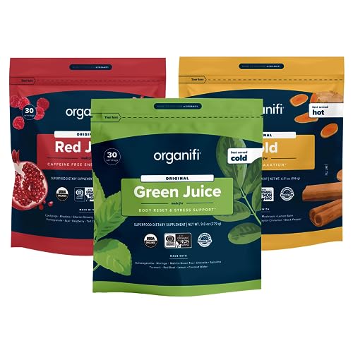 Organifi Sunrise to Sunset Power Box (9.5 Oz. Each) - Organic Superfood Powder Organifi uk supplements