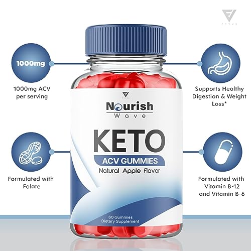 Nourish Wave Keto ACV Gummies Advanced Weight Loss Ketogenic AVC Apple Cider Fyvus uk supplements