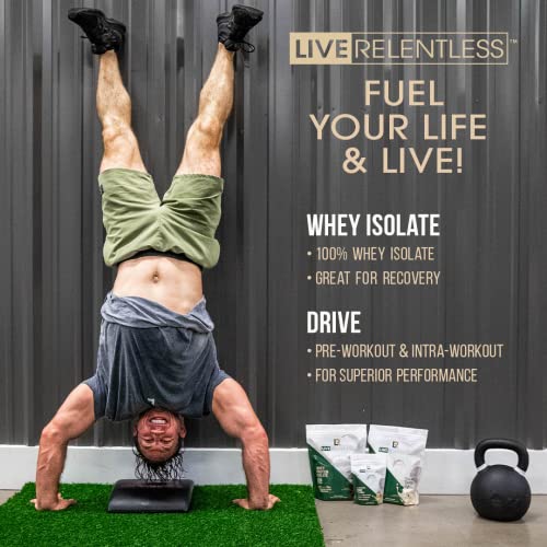 Live Relentless by Tim Kennedy, Drive Pre-Workout, Merica's Strawlemon, 30 Servings Live Relentless uk supplements