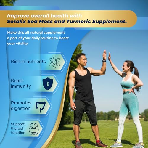 Sotalix Sea Moss Capsule 10100mg with Ashwagandha, Burdock Root, Bladderwrack SOTALIX SUPPLEMENT uk supplements