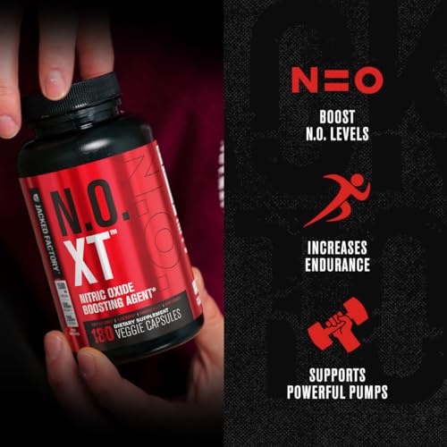 Jacked Factory N.O. XT Nitric Oxide Supplement with Nitrosigine L Arginine, L Citrulline Jacked Factory uk supplements