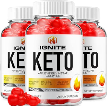 (3 Pack) Ignite Keto ACV Gummies - Official - Keto Ignite ACV Advanced Formula Plus Rillvo uk supplements