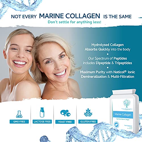 Marine Collagen 600mg 60 Capsules - Highly Bioavailable Naticol® Type 1 swiss bioenergetics uk supplements