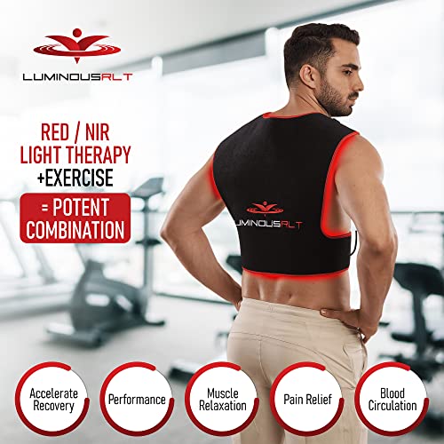 LuminousRLT Red Light Therapy Pad, Adjustable Infrared Light Therapy Back Wrap LUMINOUSRLT uk supplements