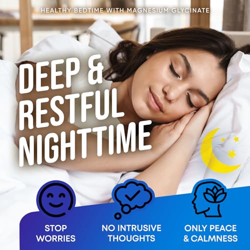 Magnesium Glycinate 500MG - Magnesium for Sleep - High Absorption Chelated Magnesiu JOYLI Nutrition uk supplements