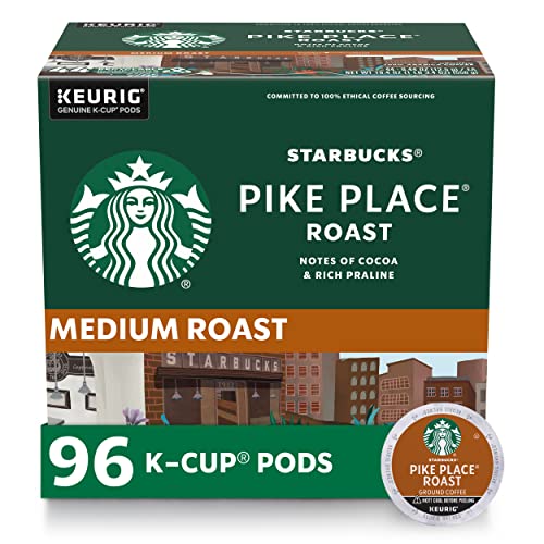 Starbucks K-Cup Coffee Pods—Medium Roast Coffee—Pike Place Roast for Keurig Starbucks uk supplements