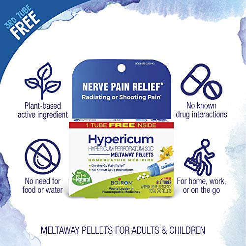 Boiron Hypericum Perforatum 30C Homeopathic Medicine for Relief from Nerve Pain, Toothaches Boiron uk supplements