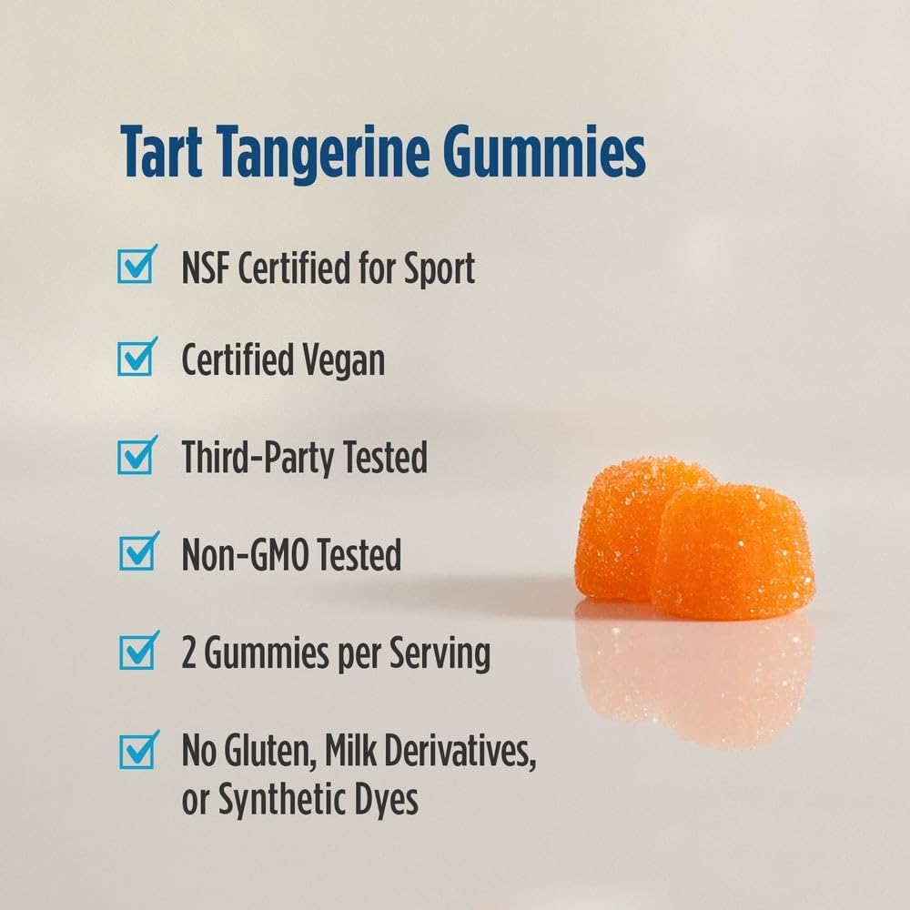 Nordic Naturals Vitamin C Gummies Sport, Tart Tangerine - 120 Gummies - 250 mg Vitamin C - Antioxidant Protection - NSF Certified - Non-GMO, Vegan - 60 Servings Nordic Naturals uk supplements