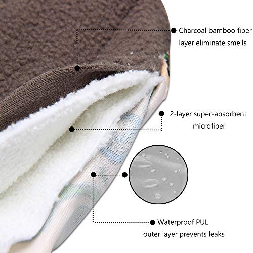 Teamoy 10pcs Cloth Panty Liners, Reusable Sanitary Pads with Wet Bag, Washable Cloth Menstrual Pads Teamoy uk supplements