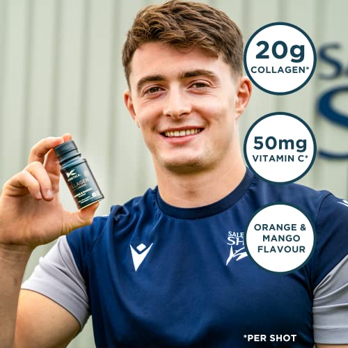 Kinetica Collagen with Turmeric (12-Pack) 20g Collagen & 50mg Vitamin C. Orange & Mango Flavour Kinetica uk supplements