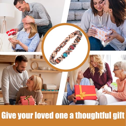 MagVIVACE Copper Anklet for Women for Arthritis and Joint, Magnetic Therapy Ankle Bracelet, Jewelry Gift MagVIVACE uk supplements