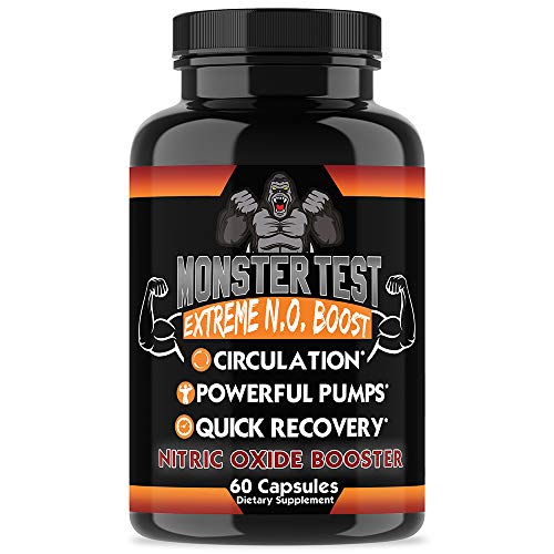 Angry Supplements Monster Test Nitric Oxide Booster Capsules, Extreme N.O Boost Angry Supplements uk supplements