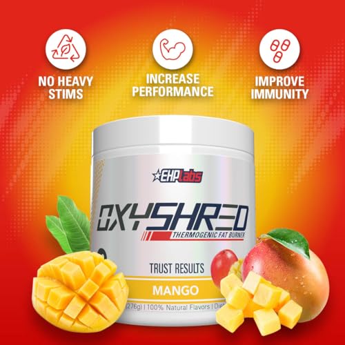 EHP Labs OxyShred Thermogenic Pre Workout Powder & Shredding Supplement - Clinically EHP Labs uk supplements