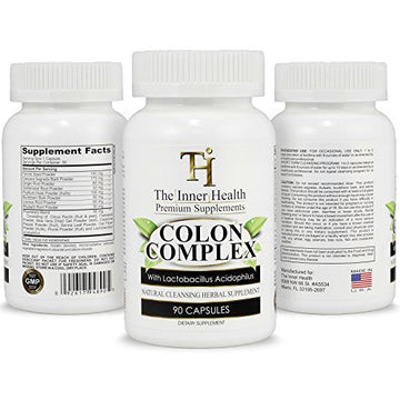 The Inner Health Colon & Gut Cleanse Detox Formula - Supporting Gut Health, Purification The Inner Health uk supplements