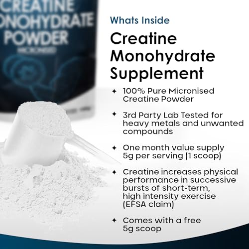 Creatine Monohydrate Powder 100% Pure Micronized Creatine - 150g Increased Absorption NEW LEAF PRODUCTS uk supplements
