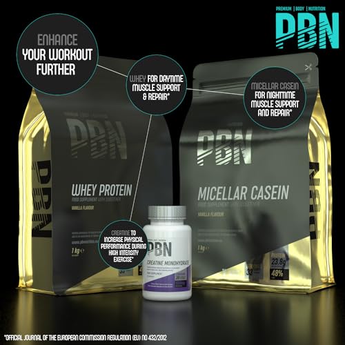 PBN - Premium Body Nutrition Micellar Casein Vanilla 1kg Pouch Premium Body Nutrition uk supplements