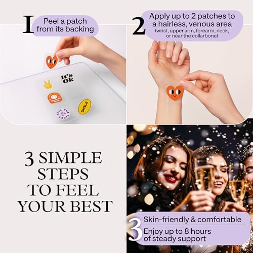 Recovery Patches for Men & Women – Grey Pack Morning Relief After Parties, Drinking & Nights Out – With B-Complex, Vitamins A C D E, Glutathione, Boswellia & Herbal Antioxidants – 30 Patches WONDER FAMILY uk supplements