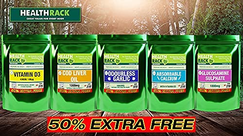 Collagen Supplements 1000mg with Vitamin C 180 Tablets - GMO Free - Hair Skin Nails HealthRack uk supplements