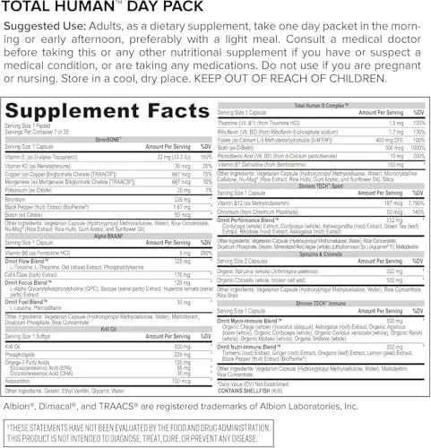 ONNIT Total Human Adult Multivitamin Dietary Supplement Comprehensive Capsule Packs with Day and Night Support ONNIT uk supplements