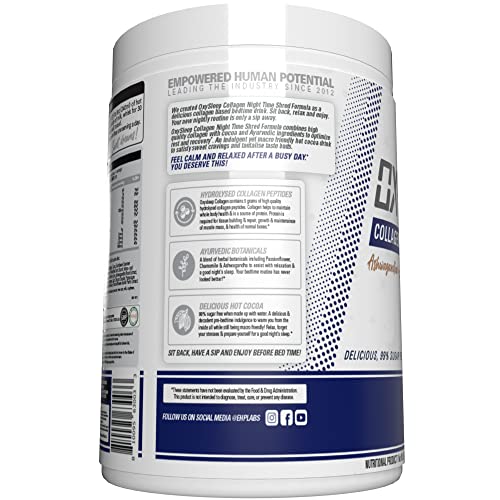 EHP Labs OxySleep Collagen Peptides Powder Night Time Shred - Promotes Deep Sleep EHP Labs uk supplements