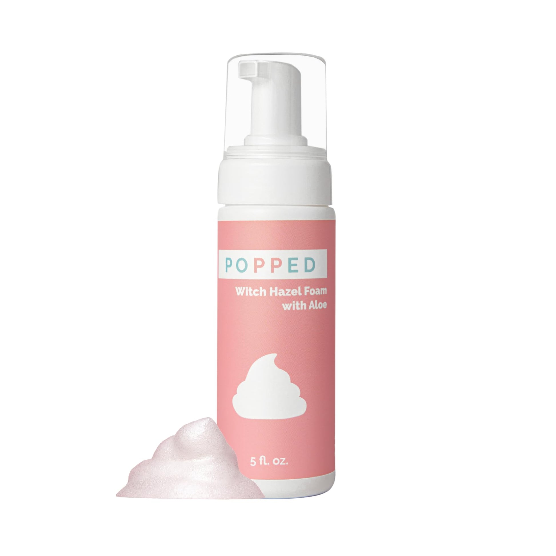 POPPED Witch Hazel Foam with Aloe (5 fl oz) | Perineal Healing Foam for Postpartum Care | Relieves Pain, Hemorrhoids, and Swelling After Birth | Postpartum Essential POPPED uk supplements