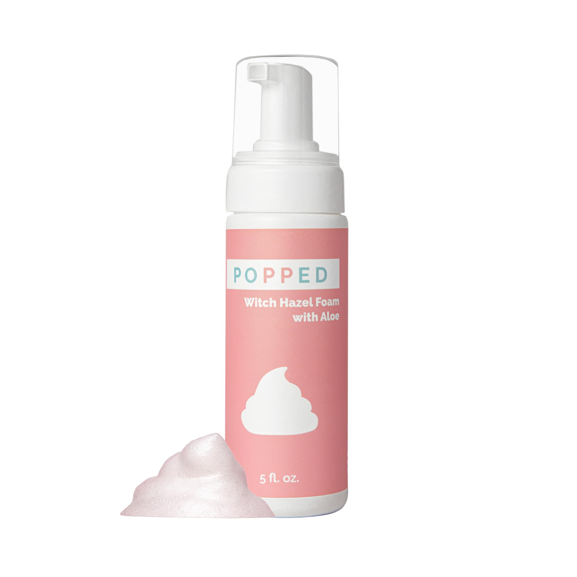 POPPED Witch Hazel Foam with Aloe (5 fl oz) | Perineal Healing Foam for Postpartum Care | Relieves Pain, Hemorrhoids, and Swelling After Birth | Postpartum Essential POPPED uk supplements